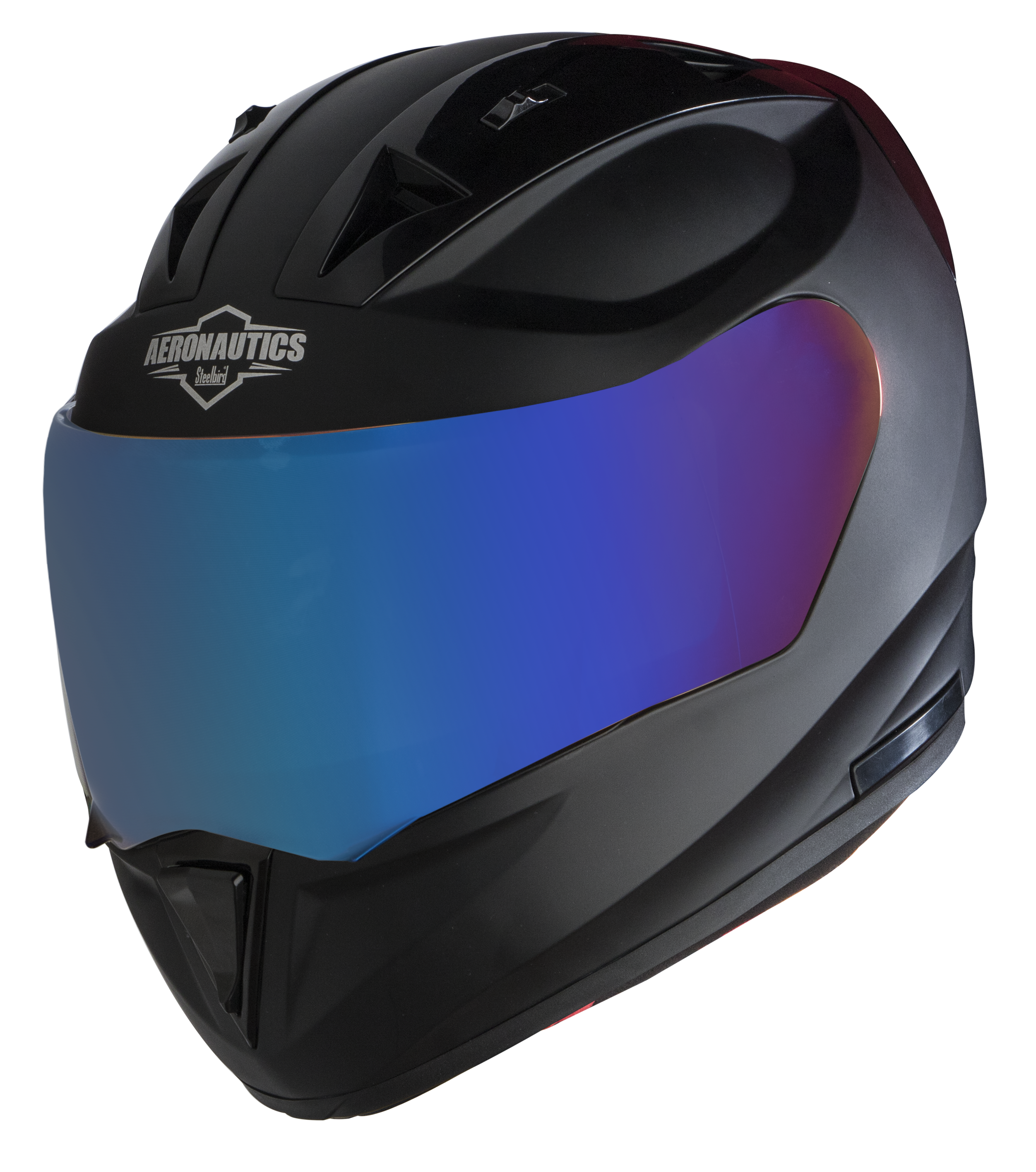 SA-1 Aeronautics Mat Mid Night Black ( Fitted With Clear Visor Extra Blue Night Vision Visor Free)